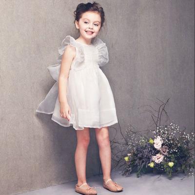 China New Fashion Viable Hot Selling Children Dresses Summer Season Wholesale White Kids Girl Dresses for sale