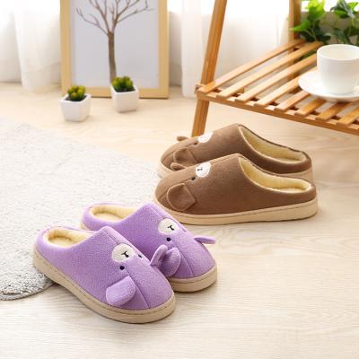 China Anti-slippery Cute Cartoon Non Slip Home Warm Cotton Slippers for sale