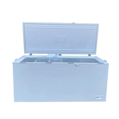 China Huge Large Capacity Single Flat Door Seafood Single-temp Horizontal Chest Freezer With Locks for sale