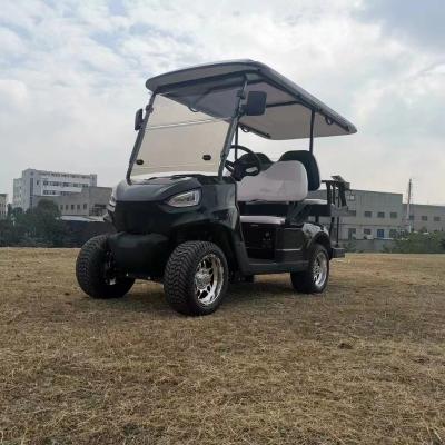 China electric golf push cart 2+2seats 4 wheel drive chinese electric golf cart 12' for sale