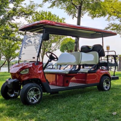 China 5000W 72V 4 Wheel Drive 6 Seate Battery Operated Electric Golf Cart 12