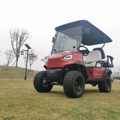 China 72V RED electric scooter golf cart 4 seater car 4 wheel club golf buggy electric golf cart 14' for sale