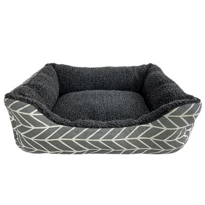 China Rectangle Pet Sofa Bed Dog Nest Large Rectangle Breathable Pet Bed Removable And Washable Oxford Cloth Waterproof Dog Beds for sale