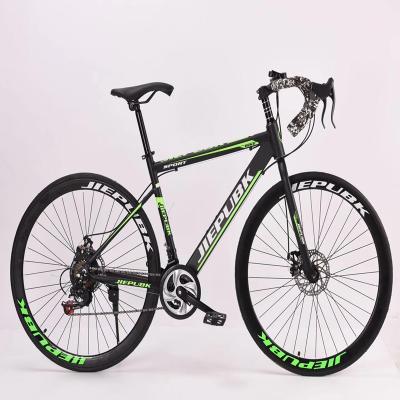 China Hot Sales New Design Steel Road Bicycle Dual Disc Brakes Bike Racing Mountain Bike for sale