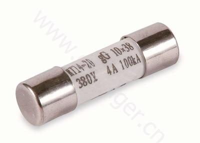 China Cylindrical Industrial Ferrule Low Voltage Fuse 10 * 38 Mm Size 500V 2 - 32A for sale