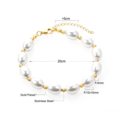 China Fashionable High Quality 18 Carat Gold Bracelets & Bangles Charm Crystal Polished 316L Stainless Steel Women Jewelry for sale