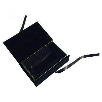 China Luxury Recyclable Matte Black Custom Logo Cardboard Essential Oil Packaging Gift Box for sale