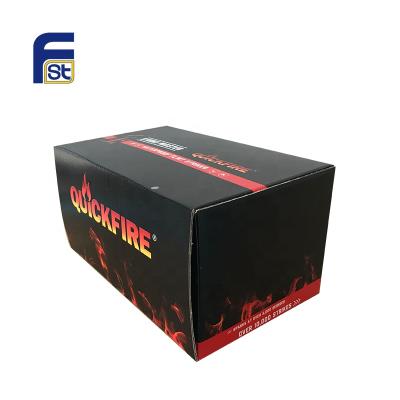 China Recycled Materials Black To Color Glossy Lamination Paper Packaging Lighter Box for sale