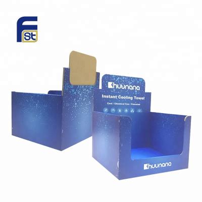 China Recyclable Custom Cardboard PDQ Countertop Material Custom Display Box for sale