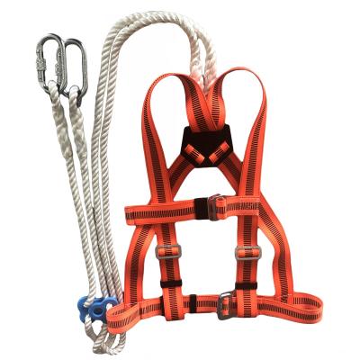 China Fall Protection Equipment China Made High Tenacity Polyester Safety Belt Full Body Harness for sale