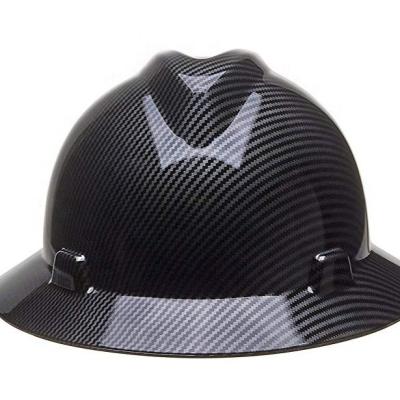 China Factory Price Button Durable Stylish Striped Big Cap Extension Adjustable Hard Hat With Wide Brim Work Safety Hard Hat for sale