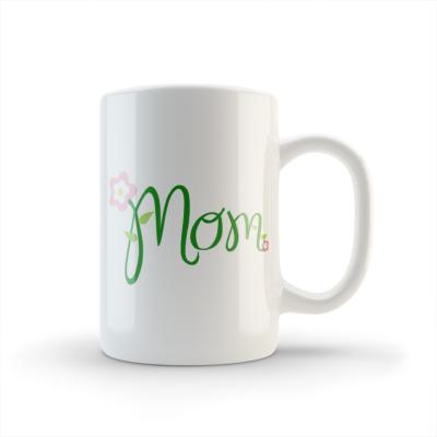 China Custom Viable White Logo Printing Sublimation White Coffee Mugs Single Ceramic Mug To Sublime for sale