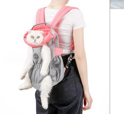 China Lightweight Breathable Pet Cat Carrier Backpack Striped Pet Carrier Dog Backpack for sale