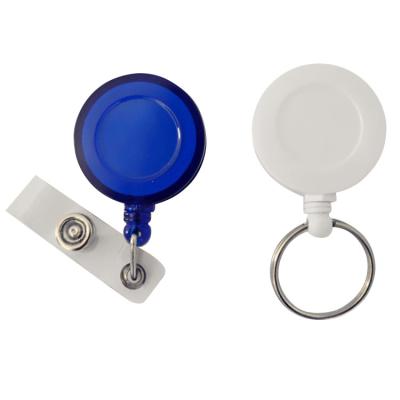 China Durable OEM Logo Plastic Retractable ID Badge Holder ID Badge Reel, ID Badge Holder for sale