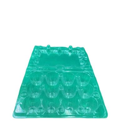 China Disposable Custom Packs Box 12 Clear Cells Quail Egg Cartons Blister Plastic Quail Egg Packing Box for sale