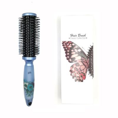 China DIY Paddle Waterproof Nylon Diamond Pad Contact Massage Hair Brush Detangling Logo for sale