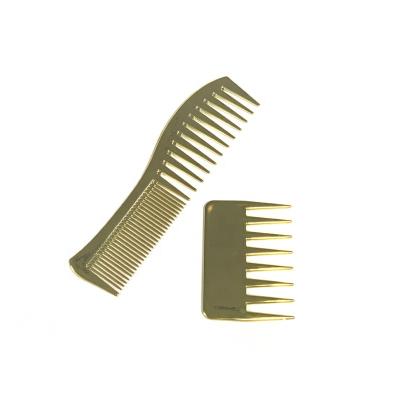 China Wholesale Waterproof Wide Tooth Comb Wholesale Double Tooth Comb Factory Pocket Golden Hair Comb Set for sale