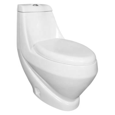 China SAIRI Single-piece Bathroom Toilet Siphonic Double-Flow Bathroom Toiletry Luxury High Quality Ceramic Toilet for sale