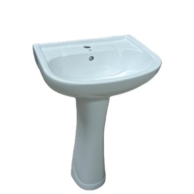 China HOT SALE Morden SAIRI Pedestal Sink Full Of Small Design Bathroom Economical Hand Wash Basin Porcelain for sale