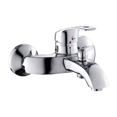 China Without Slide Bar Bathroom Fittings Wall Mounted Shower Mixer Bath Shower Faucets for sale