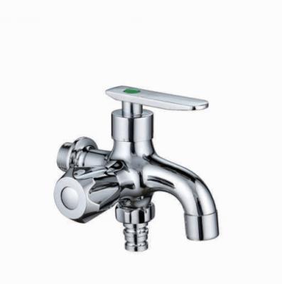 China SAIRI low price modern bathroom sink taps two function cold water durable double handle bibcock two ways tap for sale