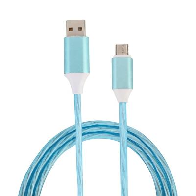 China Mobile Phone Types Hot Selling Data Line Type-C Charging Line 2.4a USB Android Micro Metal Flame Charging Line for sale