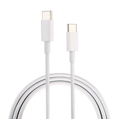 China Mobile Phone Types Manufacturer Offer Type-C Universal Shape Transfer Charging Handy White Type-C Data Wire 5V 2.5A 0.3M PD 60Wdata Cable for sale