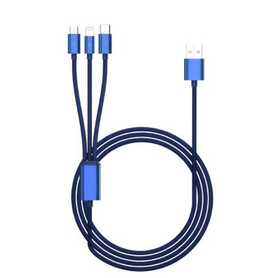 China Mobile Phone Types Sale 3 in 1 USB Cable Fast Charging Data Cable for Mobile Phone USB Charging Cable 3 in One for sale