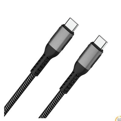 China 1m Mobile Phone Charger Usbc Cord 10Gbps 5A 100W Nylon Braided Fast Type C To Type C Charger Usb Cable for sale