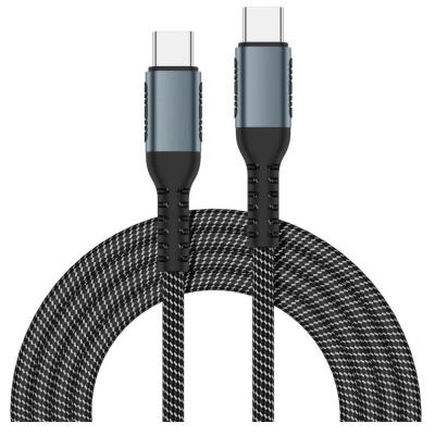 China Free Sample 100W USB Mobile Phone Cable 2m Quick Charging Cord 5A Nylon Braided Cable Type C for Samsung xiaomi MacBook iPad for sale