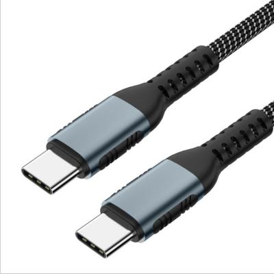 China Mobile Phone New 5A Type 100W USB Cable 2m Fast Charging Cord Nylon Braided Cable Type C To C Charger Cable For Samsung iPad for sale