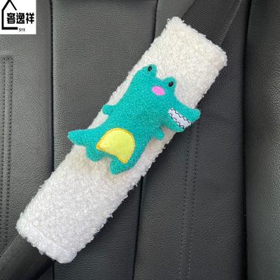 China Cute Car Seat Belt Cover Car Seat Belt Cover Fluffy Interior Auto Seat Belt Protector for sale