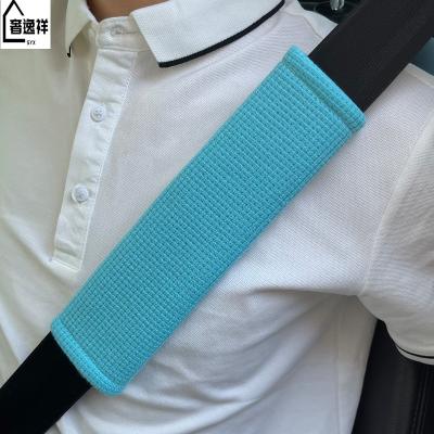 China Plush Men Women Fashion Logo Plush Seatbelt Shoulder Pad Customized Soft Car Seat Belt Strap Cover for sale