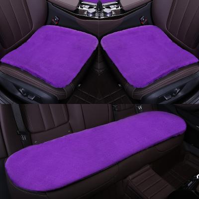 China Cute/Cartoon Plush Winter 3Pcs/Set Warm Front Back Seat Cushion Seat Cover for sale