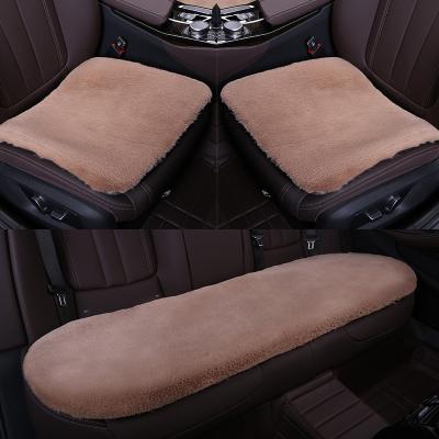 China Cute/Cartoon Auto Seat Covers Universal Winter Warm Plush Cushion Long Car Seat Covers for sale