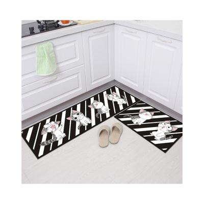 China Hot Selling Washable Multi-patterned Clean Tidy Household Skid Resistanc Kitchen Floor Mat for sale