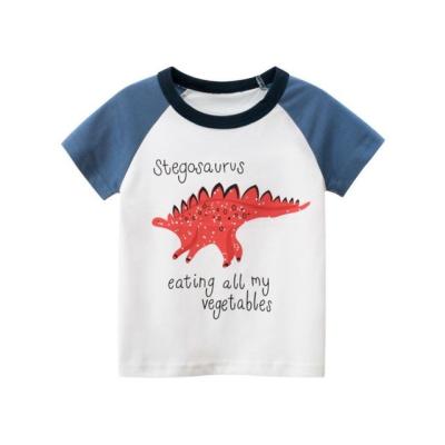 China Casual T-shirt Cartoon Printing Baby Boy T-shirt For Summer Kids Infant Girls Clothes Cotton for sale