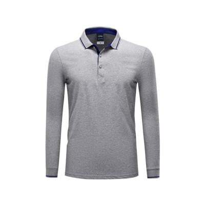 China Custom Anti-Wrinkle Long Sleeve Polo Men's Clothing T-shirt Polo Man T-shirt Cotton Polo Shirt Men for sale