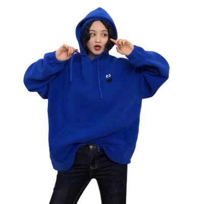 China Anti-wrinkle Cartoon Loose Women's Autumn Hoodies Sweatshirt Pockets Oversized Embroidered Sweatshirts Women 2021 Winter Clothing for sale