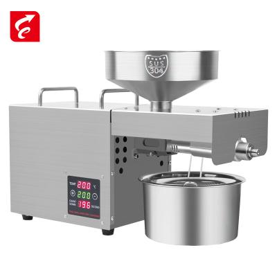 China RG-109 Hotels Stainless Steel Home Oil Press Machine/Automatic Commercial Oil Expeller For Avocado Coconut Caster Flax Peanut Sunflower for sale