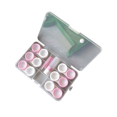 China Wholesale Durable Economic Square High Quality Customized Plastic Contact Lens Case Contact Lenses Storage for sale