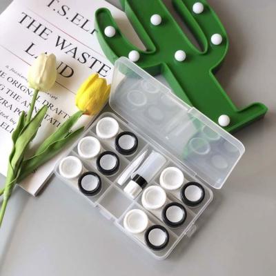 China Wholesale Fashion Hot High Quality Plastic Colorful Case Contact Lenses Storage Sale Travel Contact Lens Case for sale