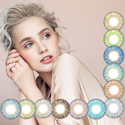 China Wholesale Comfortable Affordable Contact Lens New Year Spray Natural Colored Eye Contact Lenses for sale