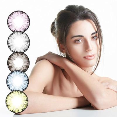 China Contact lens 1 year moisturizing luxury color sense of temperament luxury contact lens wholesale for sale