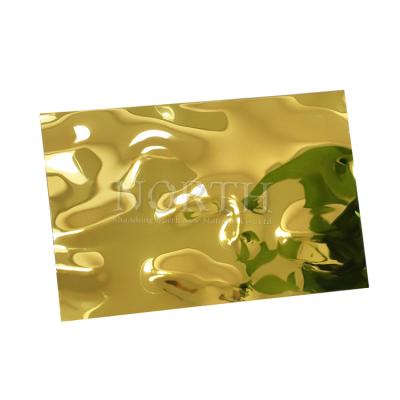 China Decoration 3/8 Stainless Steel Sheet 7cr17mov Gold Color Mirror Stainless Steel Plate for sale