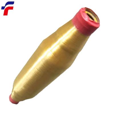 China Anti-pilling 20D/30D Polyester Monofilament Gold Color for sale