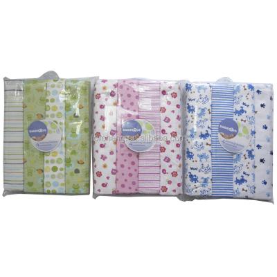 China Printed Hot Sales 100% Organic Cotton Flannel Baby Blanket Fabric for sale