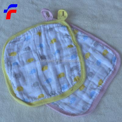 China Custom Super Soft Organic Cotton Newborn Face Cloth QUICK DRY for sale