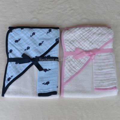 China Wholesale PORTABLE Ultra Soft Cotton Baby Towel With Hooded for sale