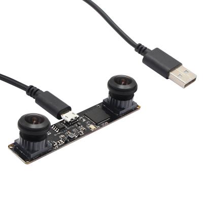 China People Counting USB MJPEG 2560X960 60fps ELP Stereo Synchronized Dual Wide Angle Webcam CMOS Lens Mini VR Camera Module for sale